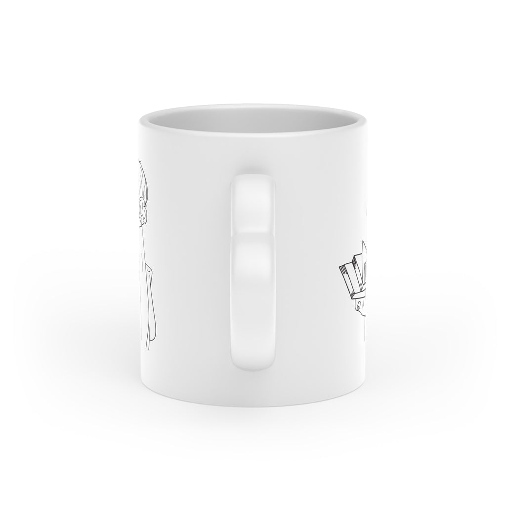 The Curator Heart-Shaped Mug