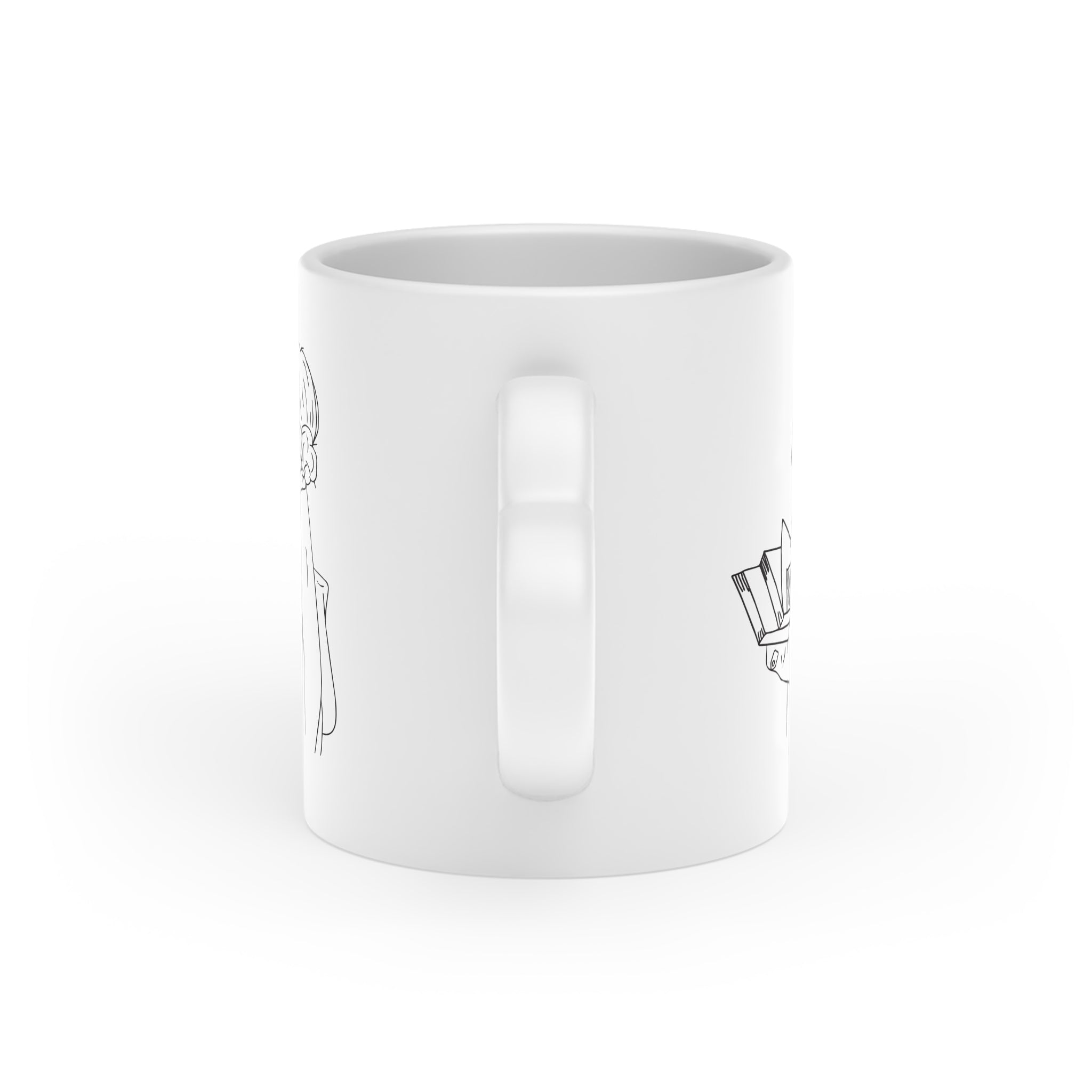 The Curator Heart-Shaped Mug