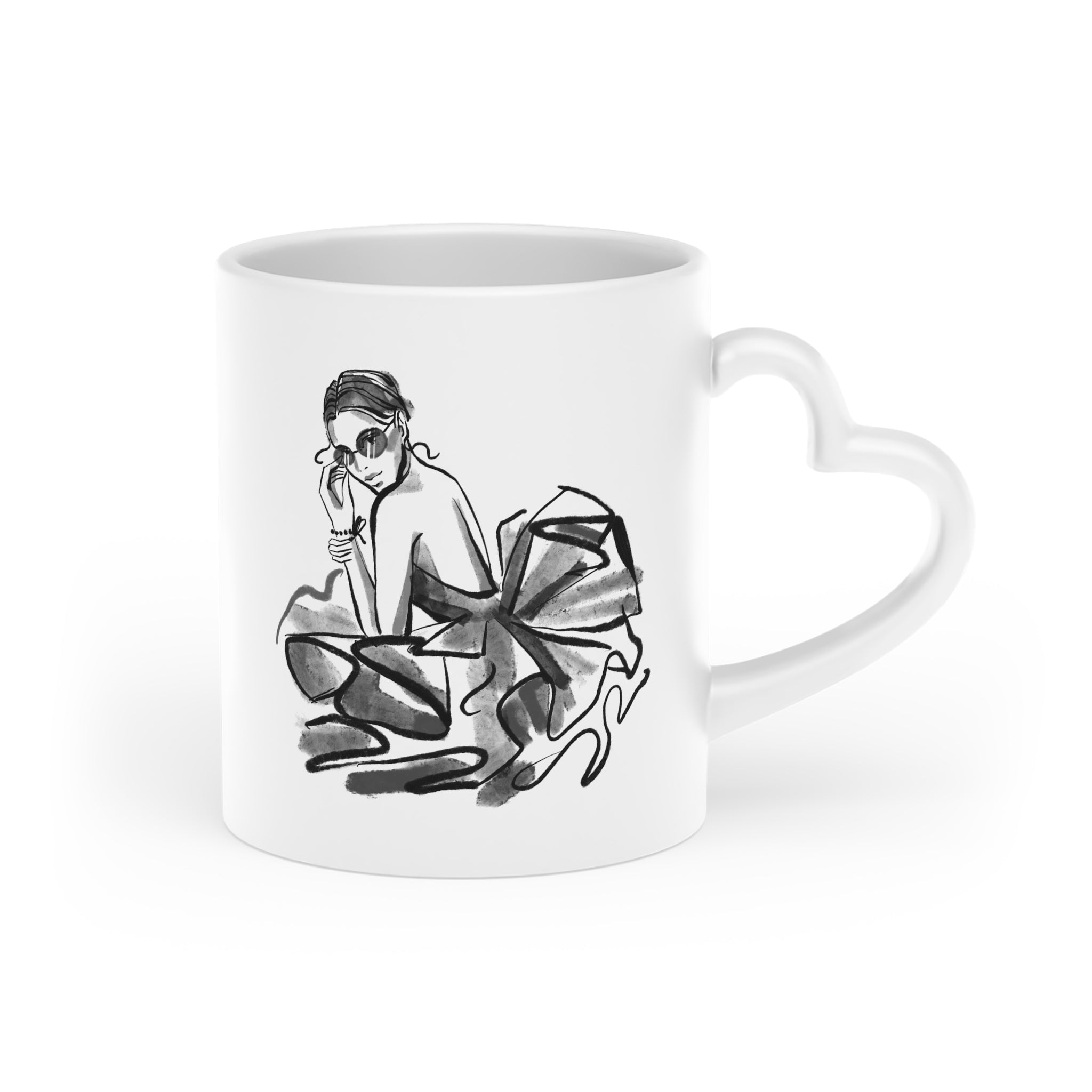 The Dreamer Heart-Shaped Mug