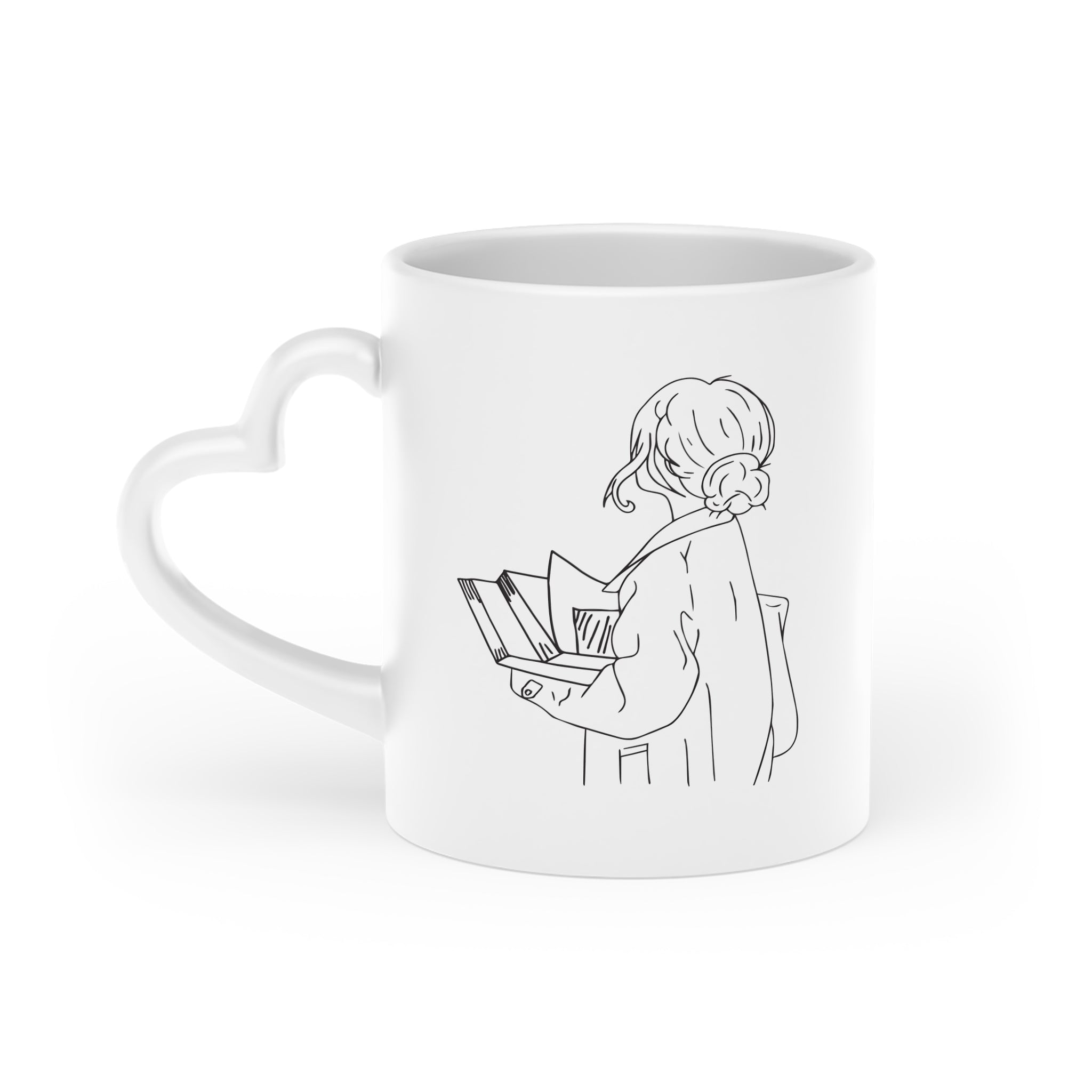 The Curator Heart-Shaped Mug