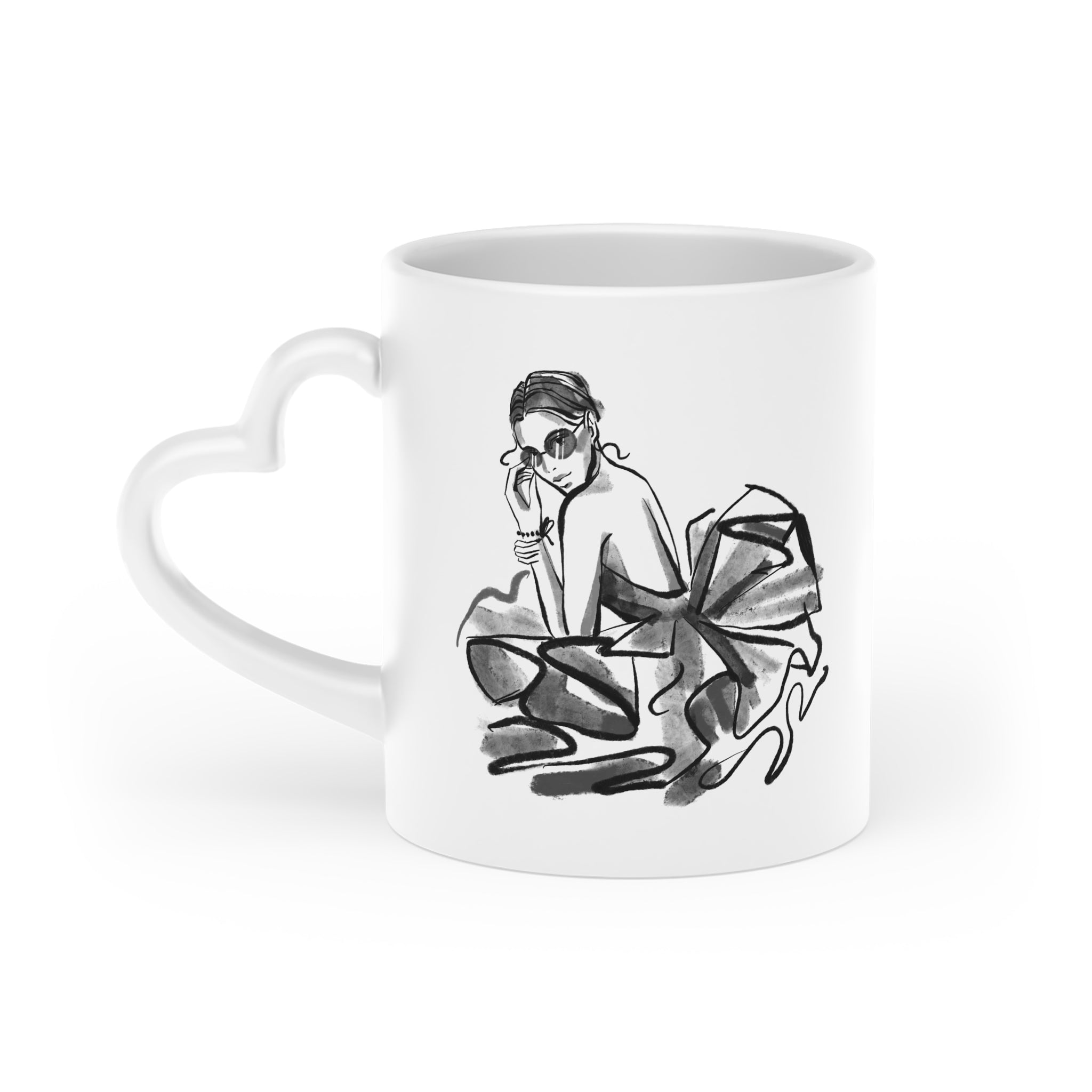 The Dreamer Heart-Shaped Mug
