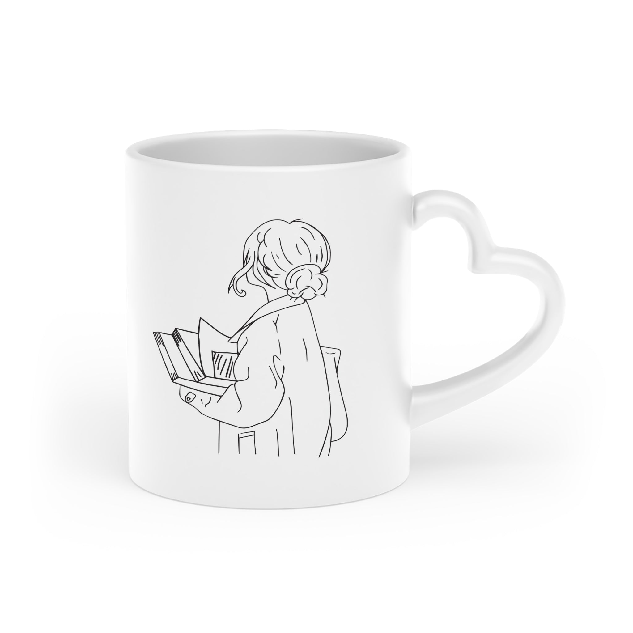 The Curator Heart-Shaped Mug